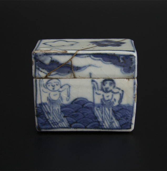 江戸時代 染付 猪口6客 直径7.5cm s0226①タヒチN314