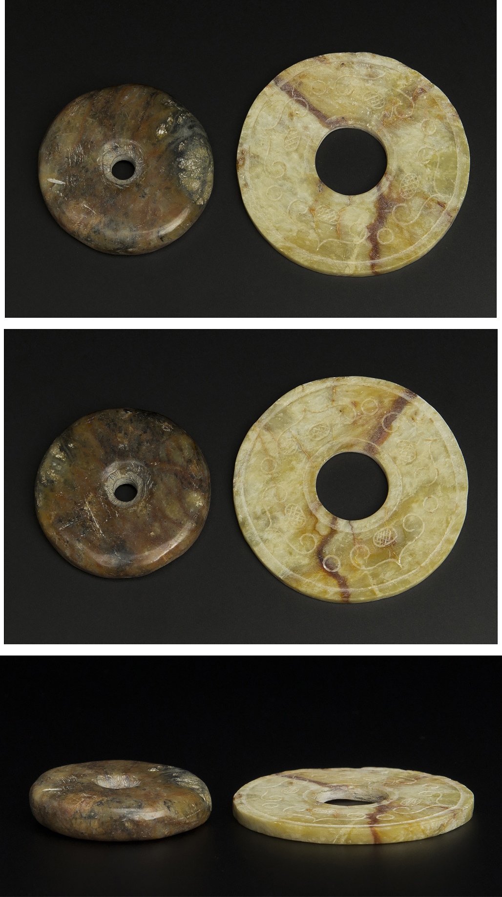 中国古美術　古玉　玉 玉壁 八件 古玉 老玉 中国 古美術