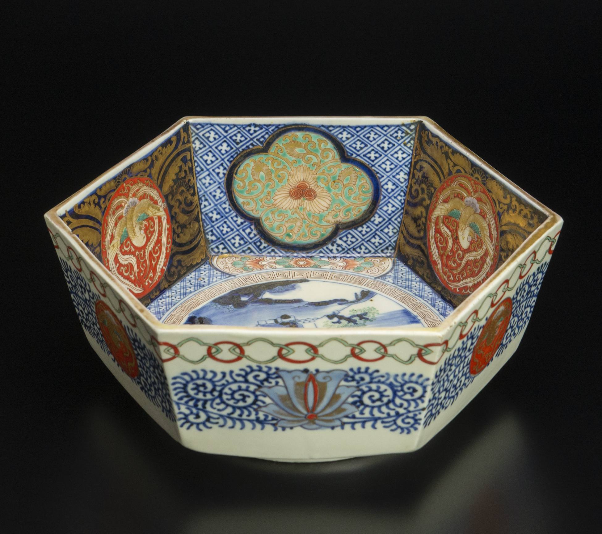 が大特価！ 古伊万里 色絵金彩六角大鉢 古美術 金襴手 - grandatlantida.ar